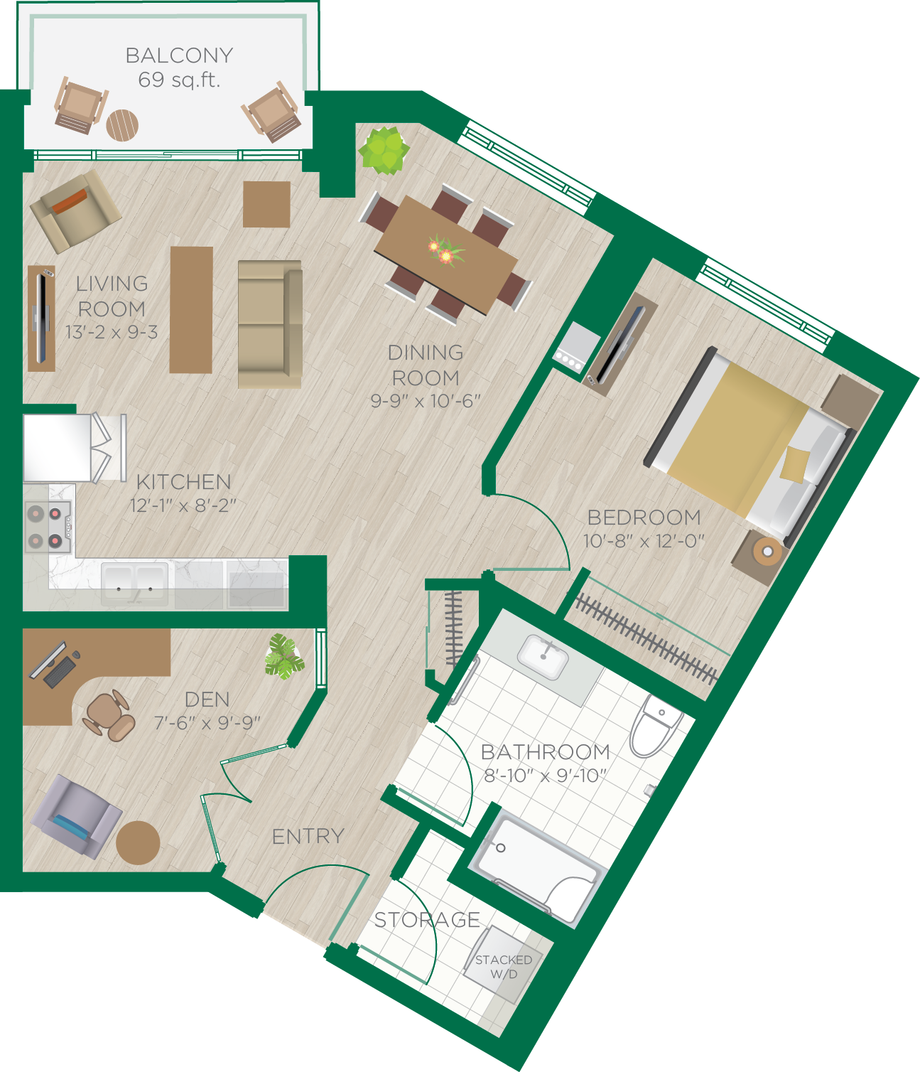 Pinery Floors 2-7 North