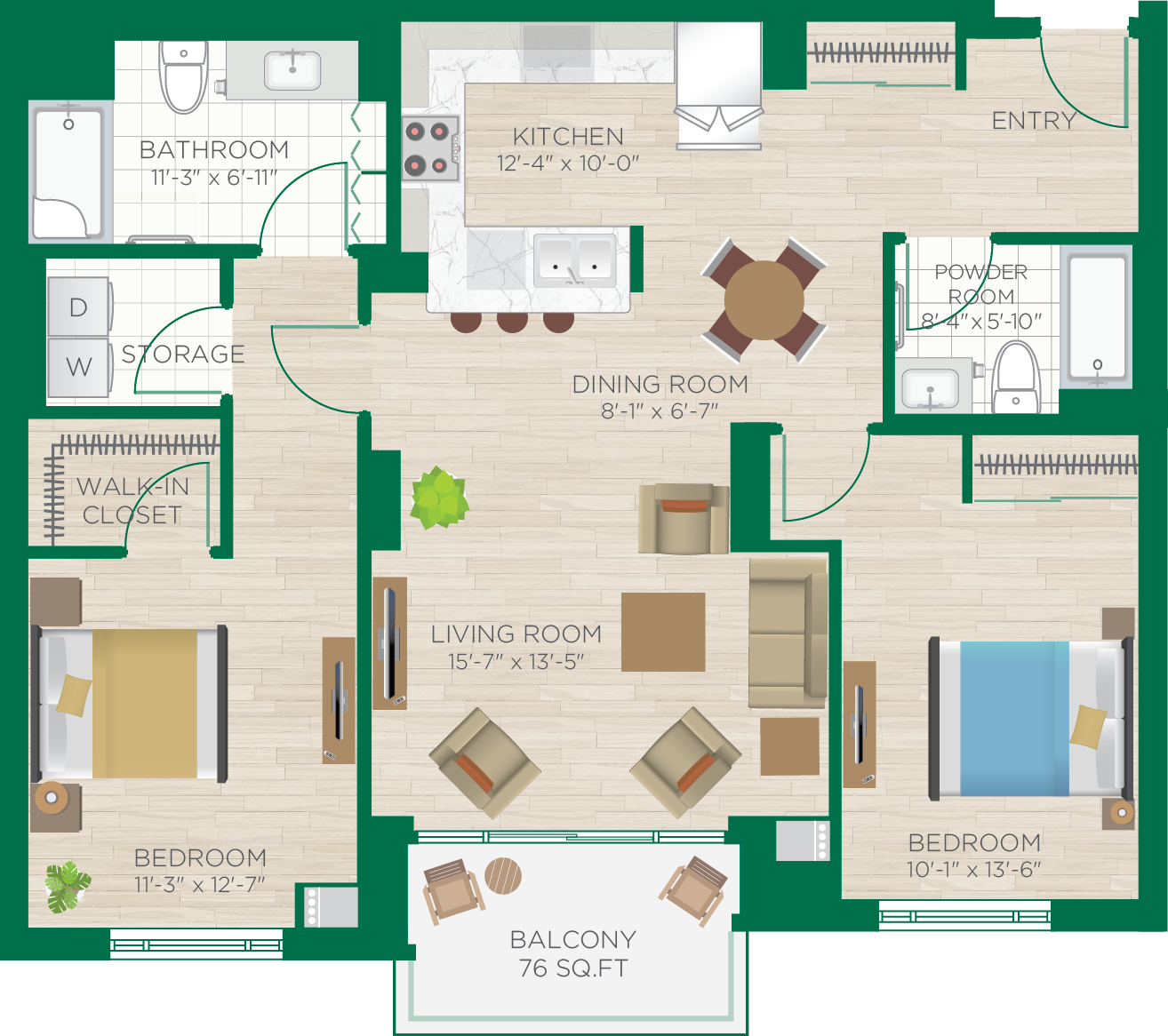 Sandbanks Floors 2-7 South