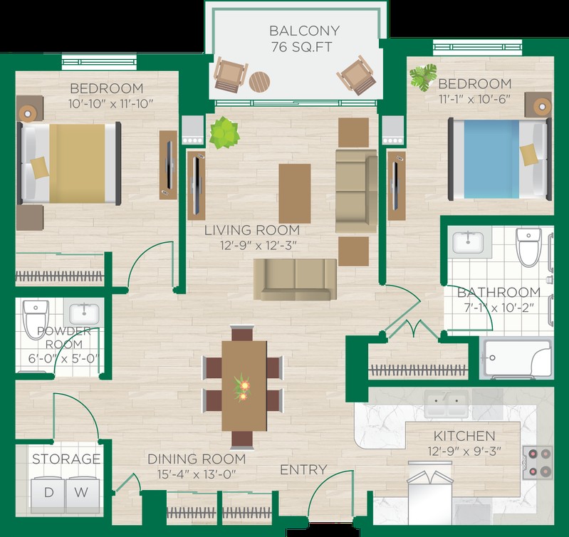 Algonquin Floors 2 to 7