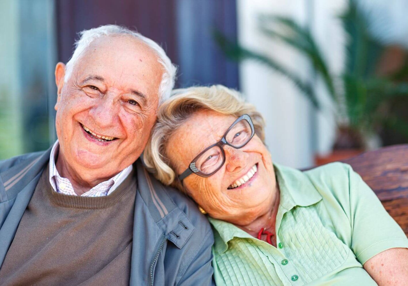 happy christian senior couple